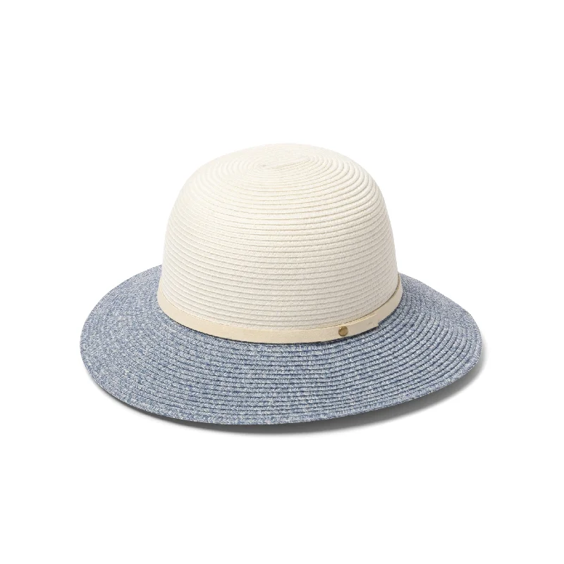 School Bucket Hat for Students -Daphne Bucket Hat - Ivory Blue