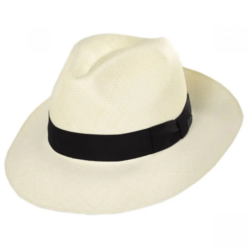 Soft felt hat with plush wool feel -Diego Montecristi Fino Grade 20 Panama Straw Fedora Hat