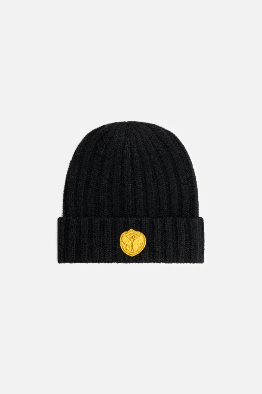 Durable canvas cap for rugged outdoor use -GOLD ICON RIB BEANIE