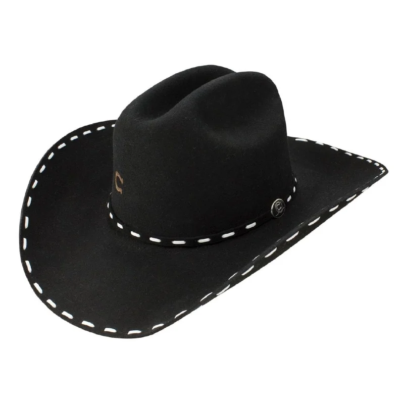 Durable straw hat for men with wide brim for outdoor adventures and protection -Bucksnort Black 4X