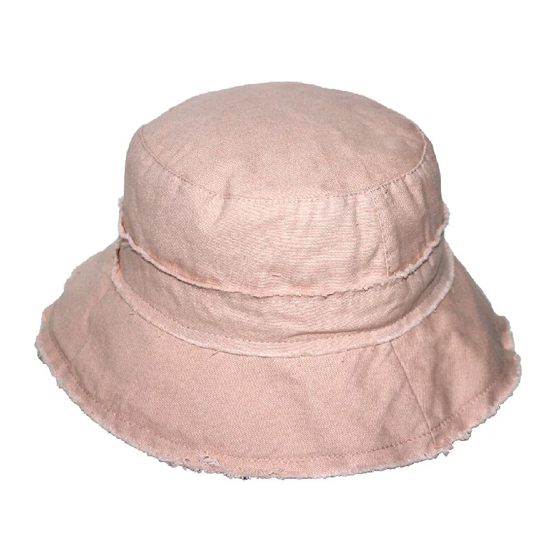 Contemporary Bucket Hat for Fashion -Jinja Cotton Bucket Hat - Pink