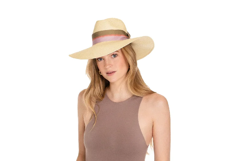 Trendy straw fedora hat for women with a modern, chic look for summer -Milliana