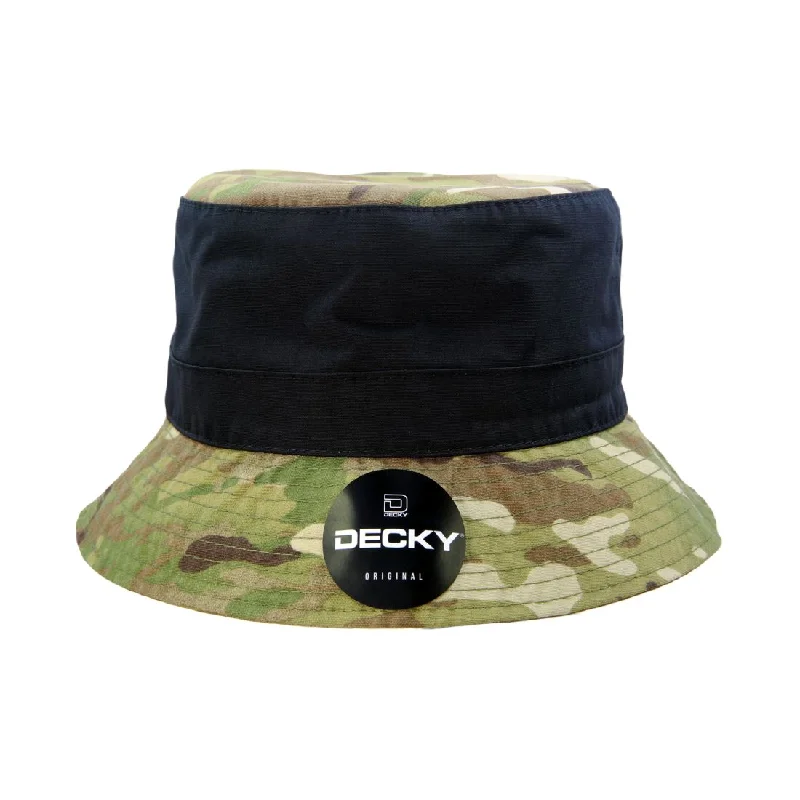 Checkered Bucket Hat for Trend -Decky 6312 Multicam Camo Bucket Hats Relaxed Sun Hat Caps Buckets Fitted