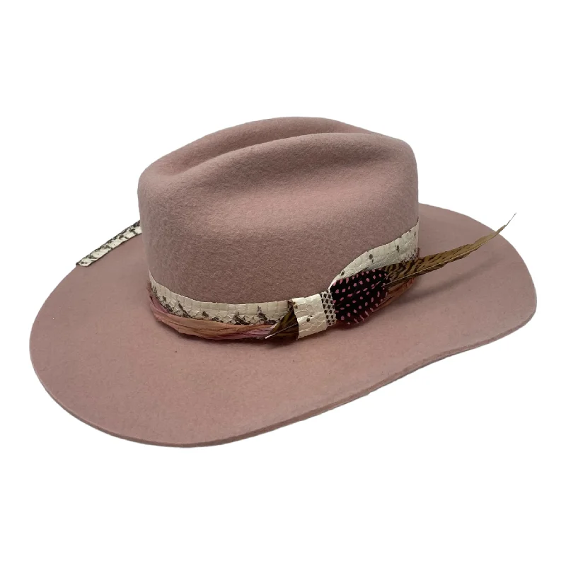 Classic fedora felt hat for timeless charm -Le Twat - Rosebud