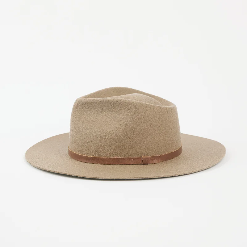 Durable wool felt hat for tough wear -Dylan Fedora Special Edition Mono Putty