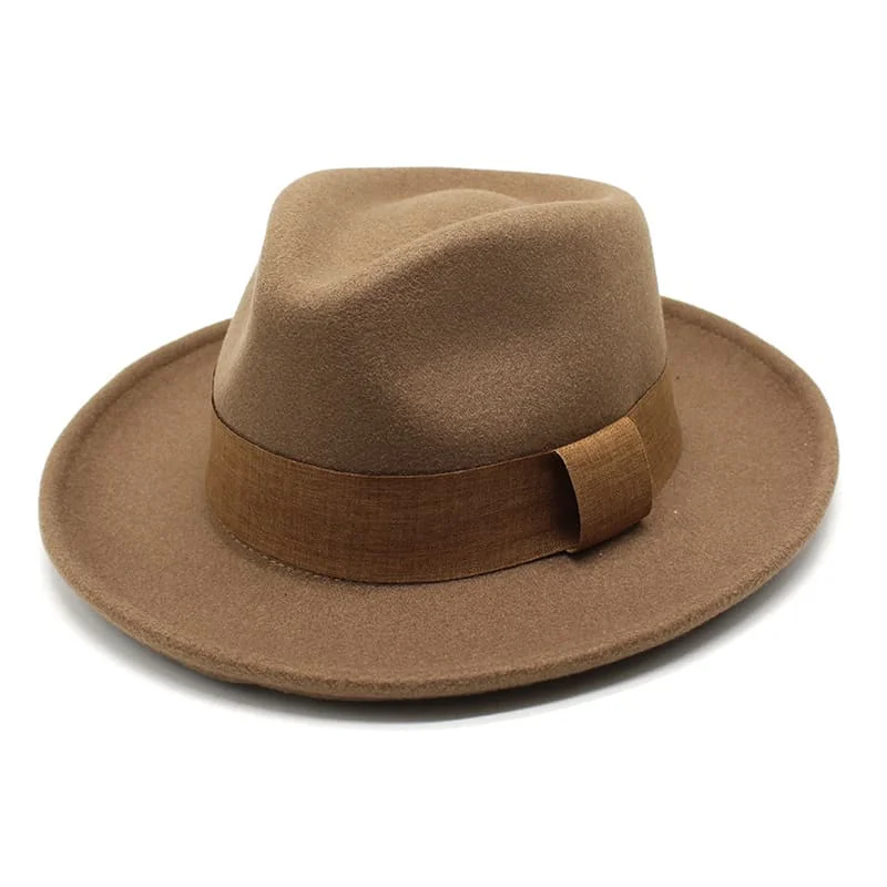 Affordable felt hat for stylish budget wear -Lazzaro Wool Felt Fedora Hat