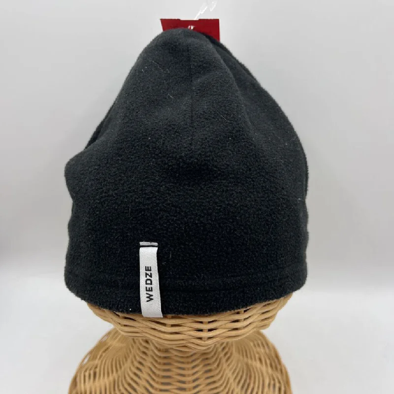 Snapback Baseball Cap for Style -Size OS: Wedze Black Fleece Winter Hat