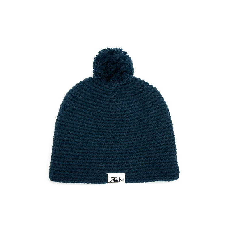 Minimalist mesh cap for airy lightweight feel -Ewan Fleece Lined Snug Bobble Hat