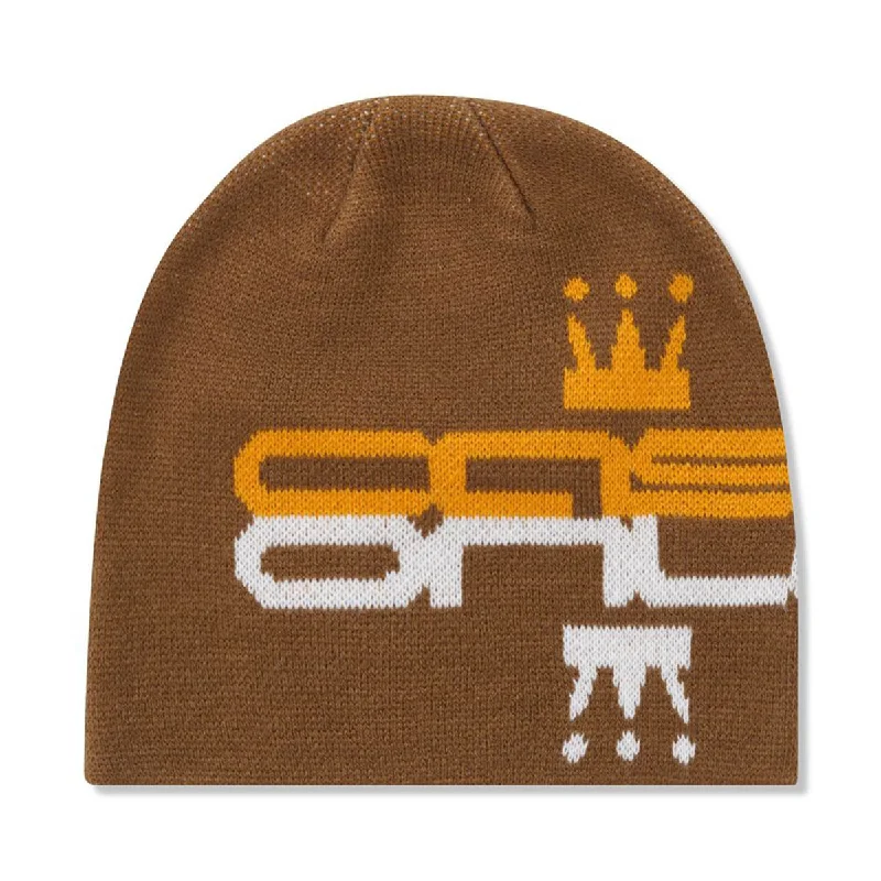 Neon graphic cap for eye-catching night runs -Cash Only - Crown Skully Beanie Oak