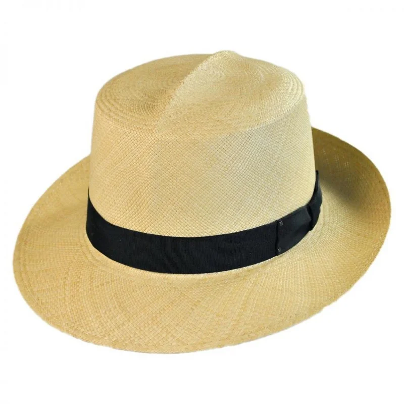 Affordable wool felt hat for simple elegance -Roll Up II Panama Straw Fedora Hat