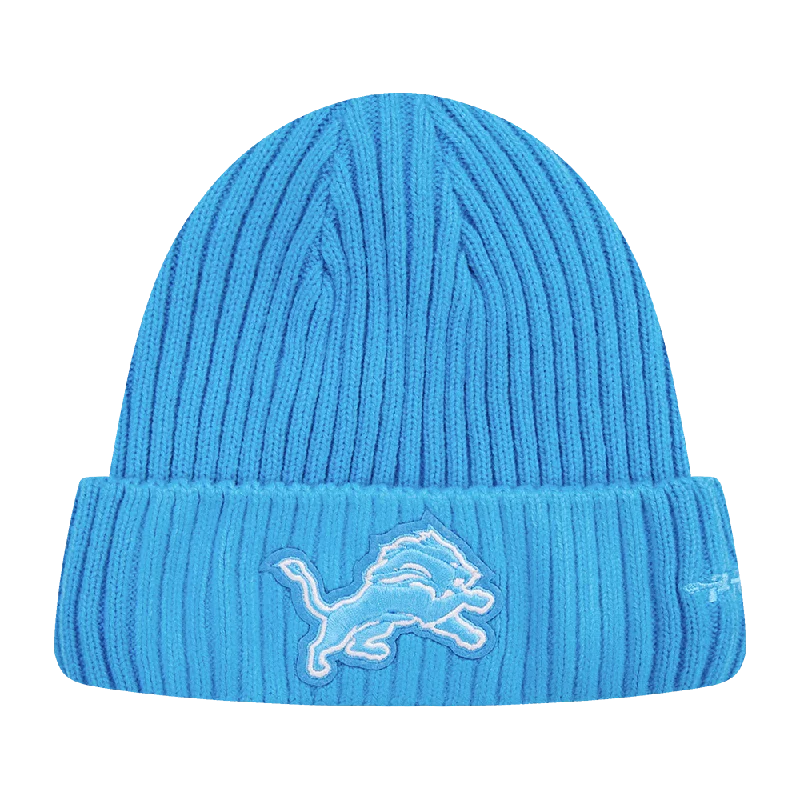 Retro baseball cap with classic team colors -NFL DETROIT LIONS CLASSIC CORE UNISEX BEANIE (AQUA)