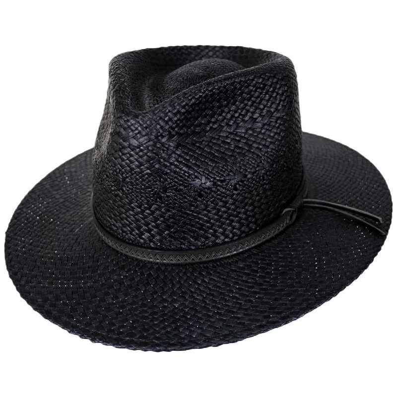 Bold wool felt hat for standout style -Horan Panama Straw Fedora Hat