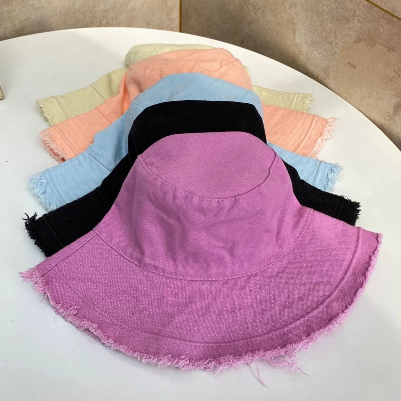 Embroidered Bucket Hat for Detail -Foldable Bucket Hat Sun Visor UV Protection Sun Hat Bucket Beach Cap