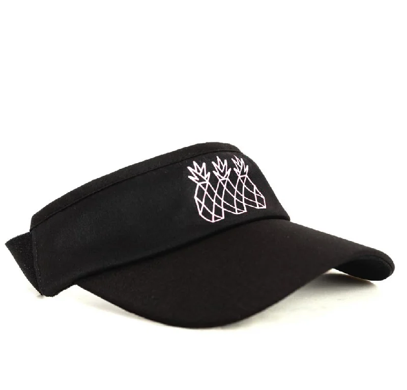 Floral Baseball Cap with Petals -Visor | Black