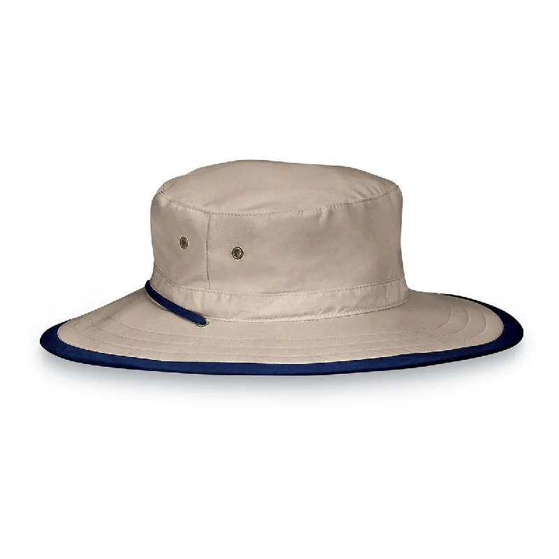 Stylish straw hat for men with natural design for summer fashion -Junior Explorer Sun Hat