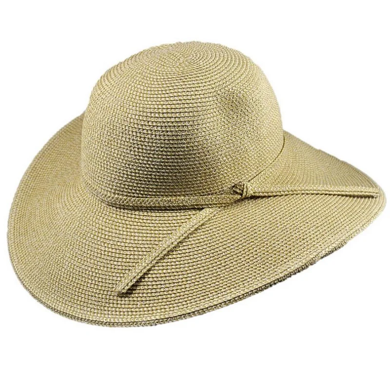 Adjustable straw hat for men with a comfortable fit for outdoor activities -Tweed Toyo Straw Blend Floppy Sun Hat