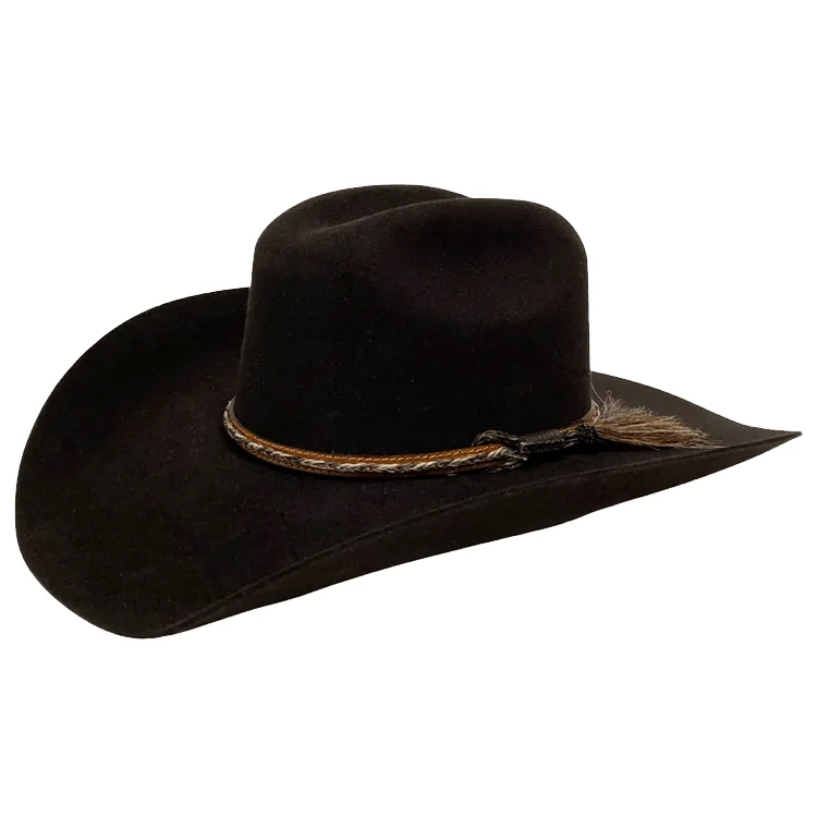 Lightweight felt hat with breathable fabric -Stetson Ironbark Fur Felt Hat - Chocolate