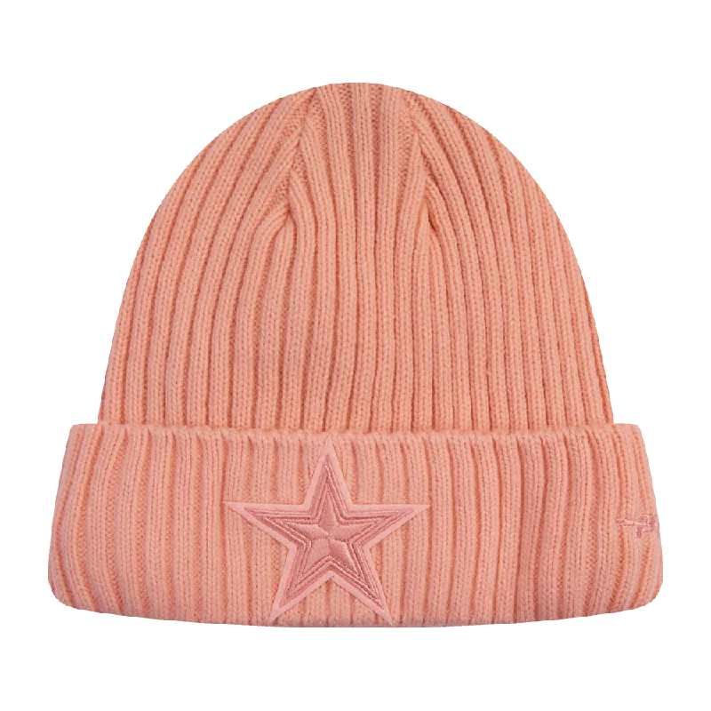 Premium cap with leather strap accent -NFL DALLAS COWBOYS NEUTRAL BEANIE (GUAVA)