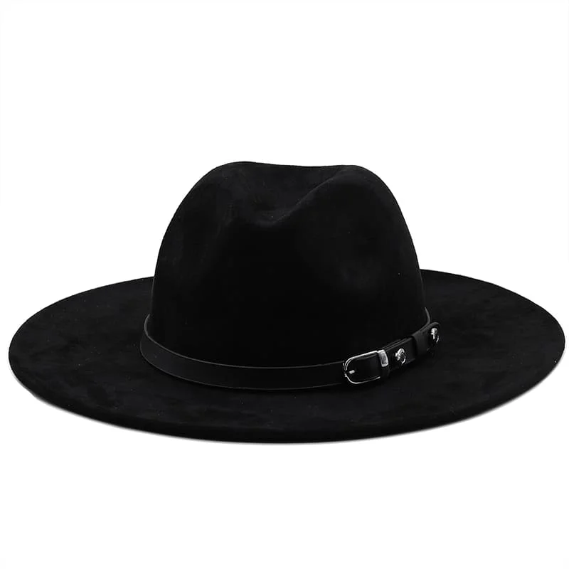 Durable wool felt hat for outdoor durability -Rockville Suede Fedora Hat