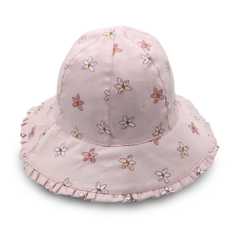 Star Shaped Bucket Hat for Charm -Mae Bucket Hat - Pink Flowers