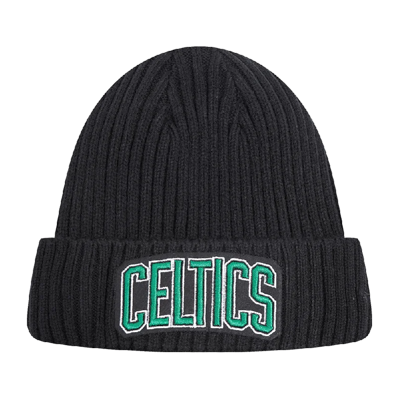 Soft cotton cap for all-day wear ease -NBA BOSTON CELTICS CLASSIC CORE BEANIE (BLACK)