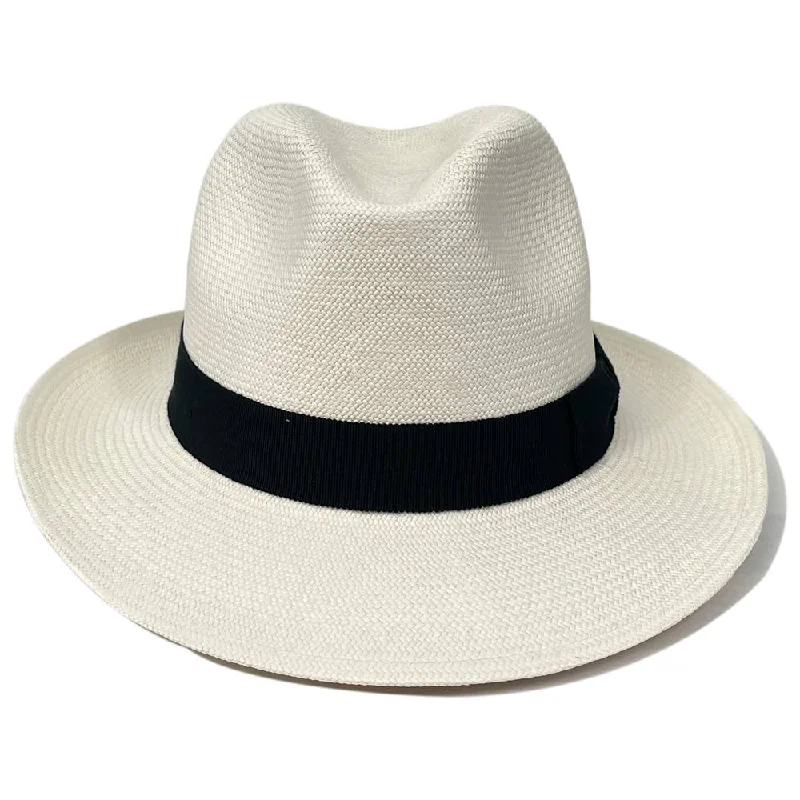 Handmade straw cowboy hat for men with a rugged and timeless look -Cappellificio Sforza - Milanese Panama Hat