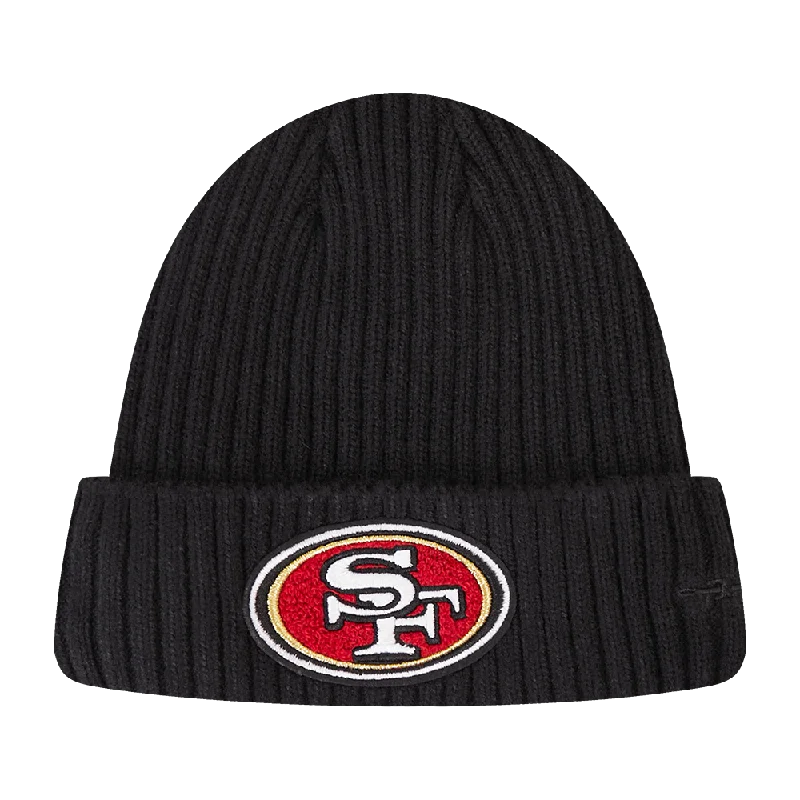 Black snapback cap for sharp modern looks -NFL SAN FRANCISCO 49ERS MASH UP BEANIE (BLACK)