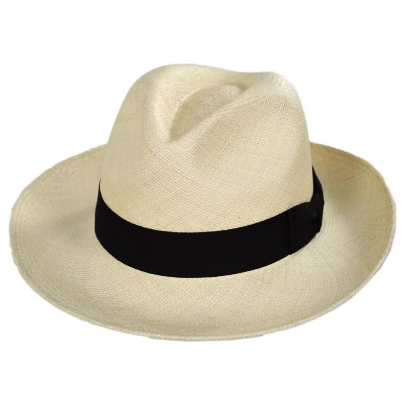 Stylish felt hat for contemporary fashion trends -Classic Panama Straw Fedora Hat