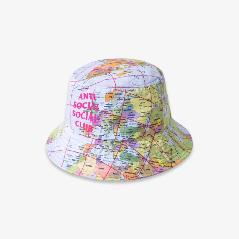 Solid Color Bucket Hat for Simple -Anti Social Social Club ASSC 'Current Location' Bucket Hat Multi-Color (SS22)