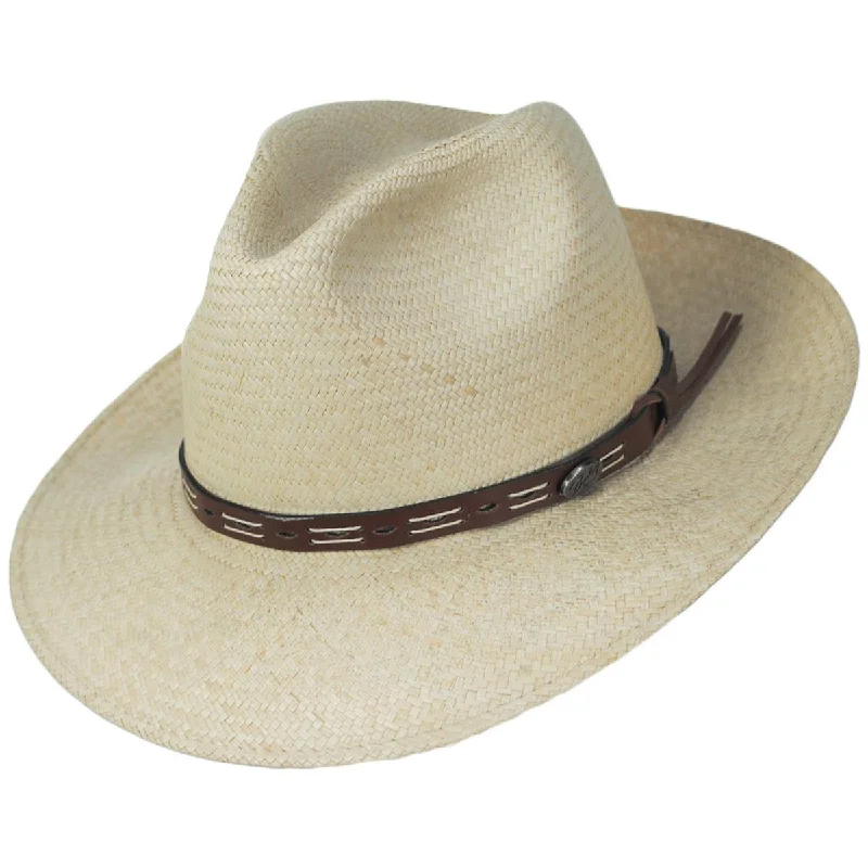 Rugged felt hat for outdoor adventure needs -Cutler Panama Straw Fedora Hat