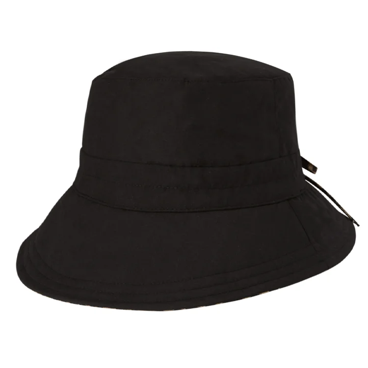 Black Bucket Hat for Versatile -Kooringal Ladies Felicia Golf Hat - Black