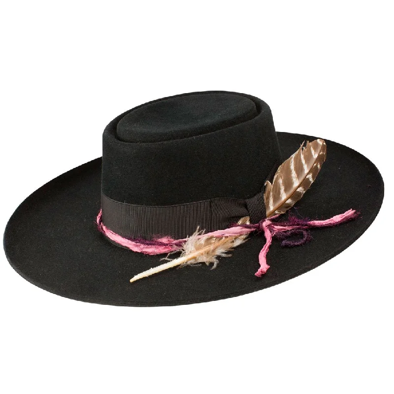 Elegant straw hat for women with decorative ribbon and fashionable touch -King's Row