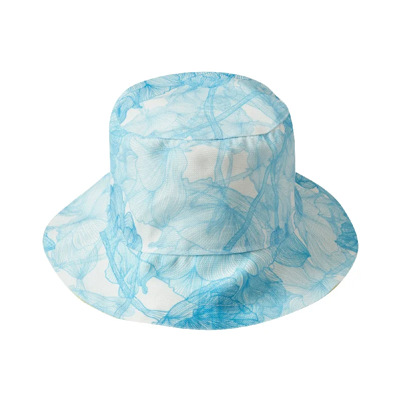 Foldable Bucket Hat for Convenience -BUCKET HAT MIX FLOWERS