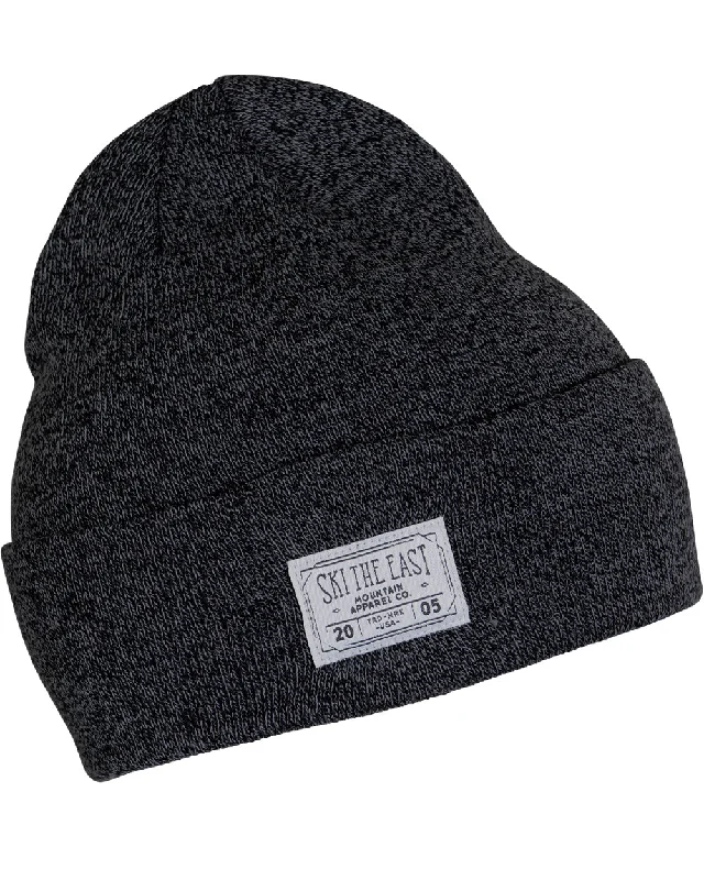 Breathable mesh cap for hot weather comfort -Double Down Beanie - Vintage Black