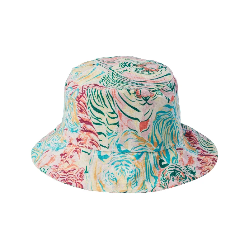 Adjustable Bucket Hat for Comfort -GIRL'S BUCKET HAT ANIMALS