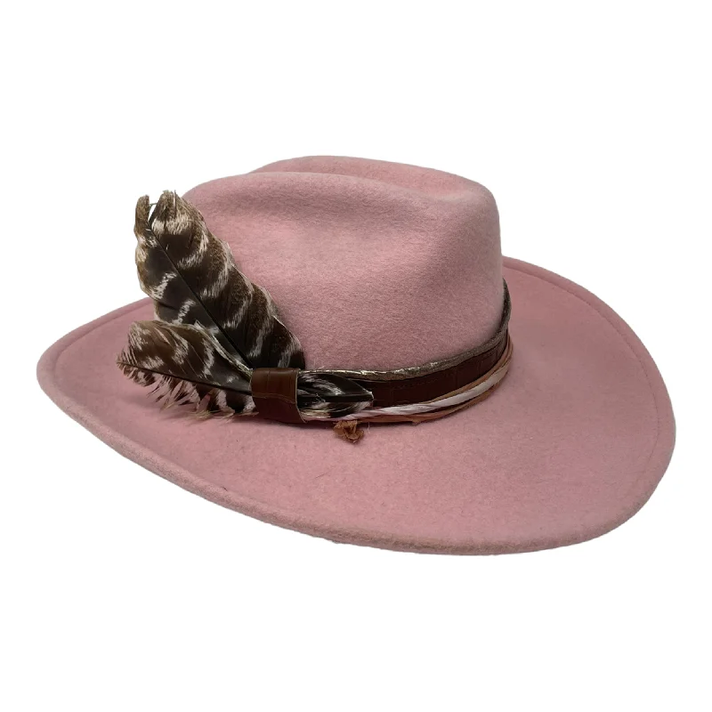 Stylish felt hat with wide brim elegance -Le Twat - Bubblegum