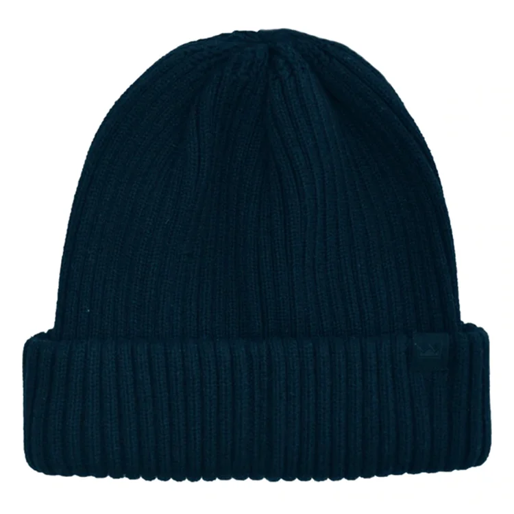 Denim dad cap for effortless casual charm -Uflex Unisex Fishermans Beanie - Navy