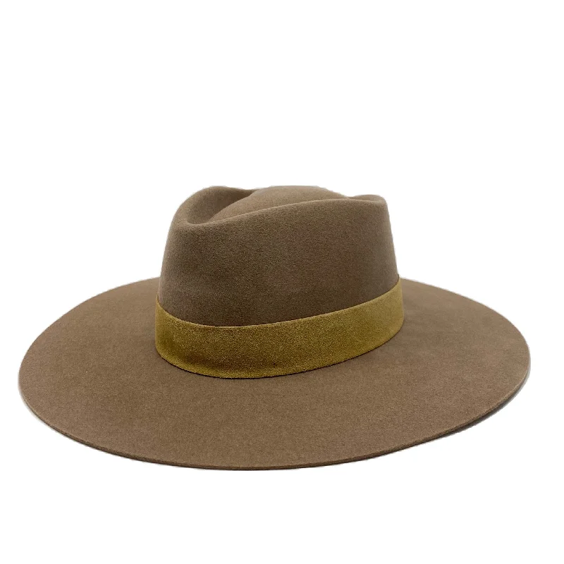 Warm felt hat with thick wool insulation -SYDNEY FELT FEDORA ROPE