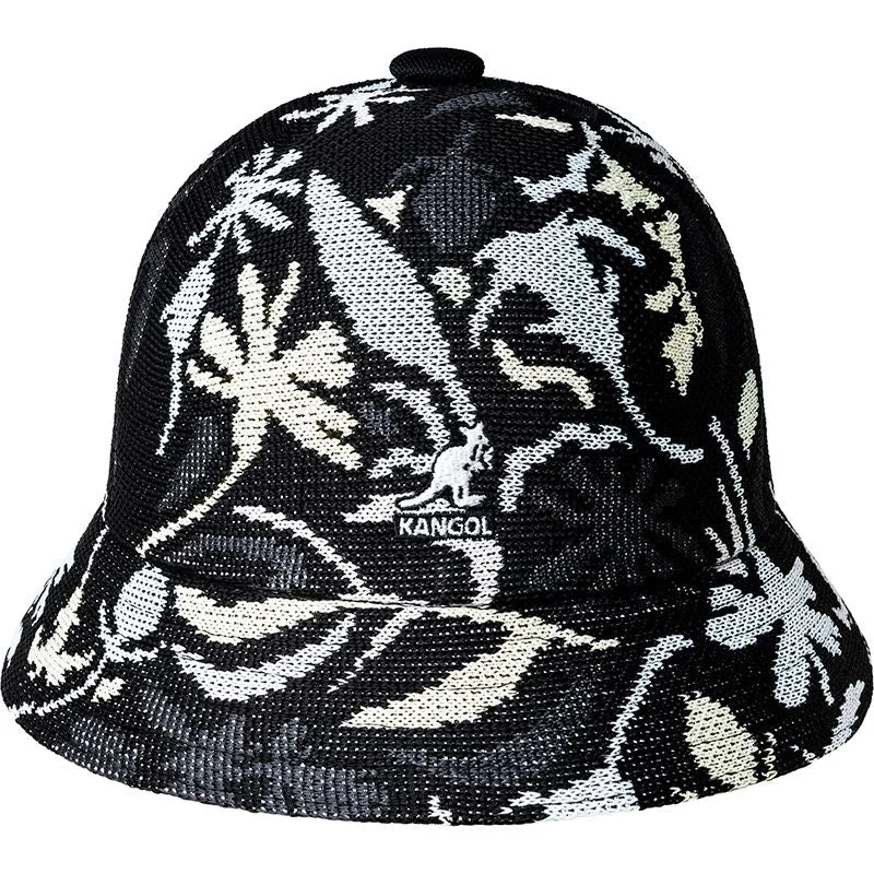 Beige Bucket Hat for Neutral -Kangol Tropic Street Floral Jacquard Casual Bucket Hat