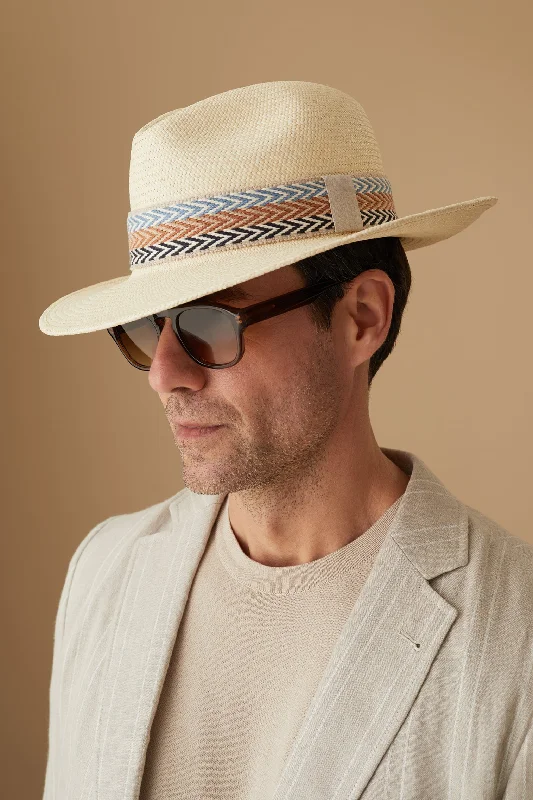 Adjustable straw hat for men with a comfortable fit for outdoor activities -Walter Panama