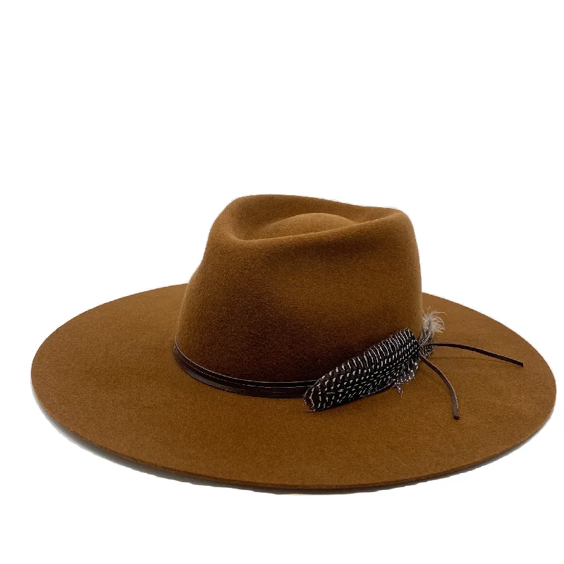 Soft wool felt hat for sensitive scalps -MONTANA FEDORA WHISKY