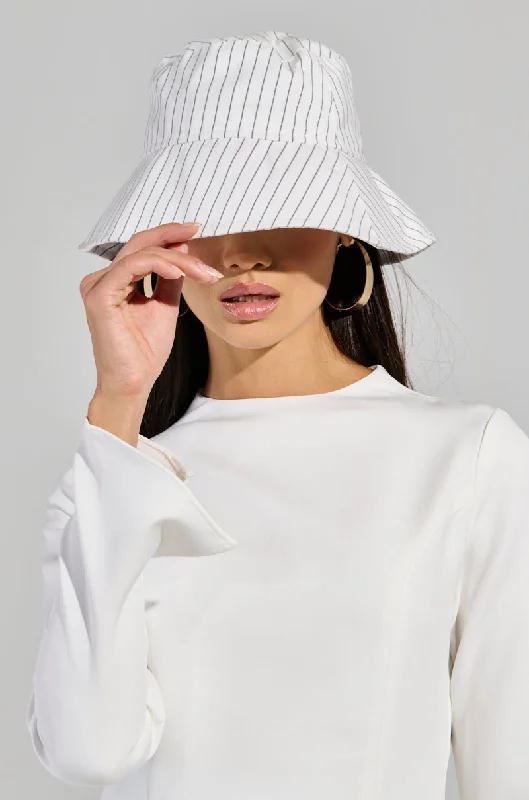 Checkered Bucket Hat for Trend -DELILA PINSTRIPE BUCKET HAT