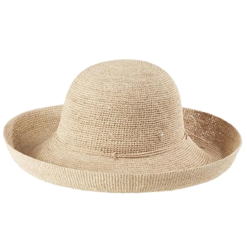 Simple straw fedora for men with traditional styling and lightweight construction -Provence 12 Raffia Straw Sun Hat