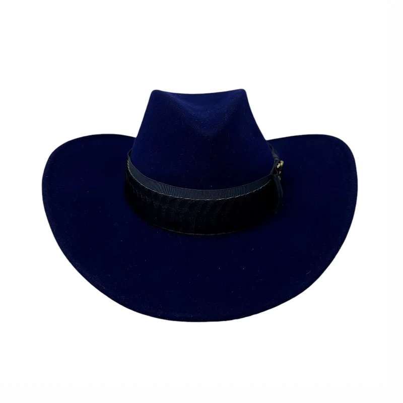 Casual felt hat for laid-back fashion days -Sapphire Cowgirl