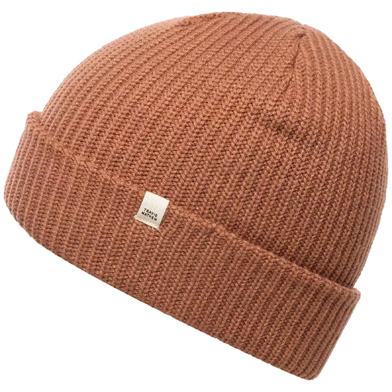 Premium leather cap with stitched logo detail -Coastal Beanie Copper - SS24