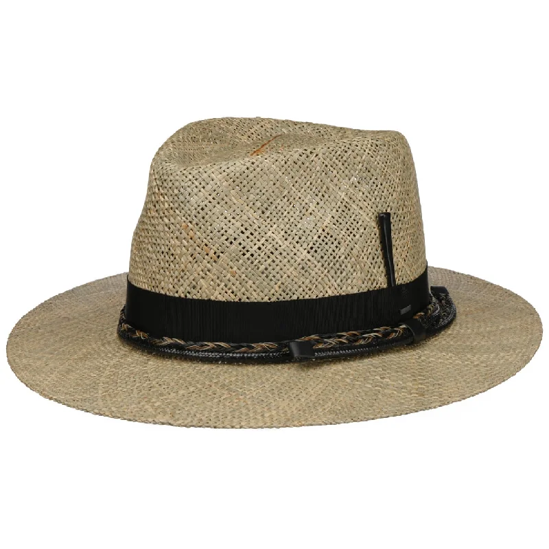 Lightweight straw beach hat for women with a simple design for sun protection -Verret Straw Hat by Bailey 1922