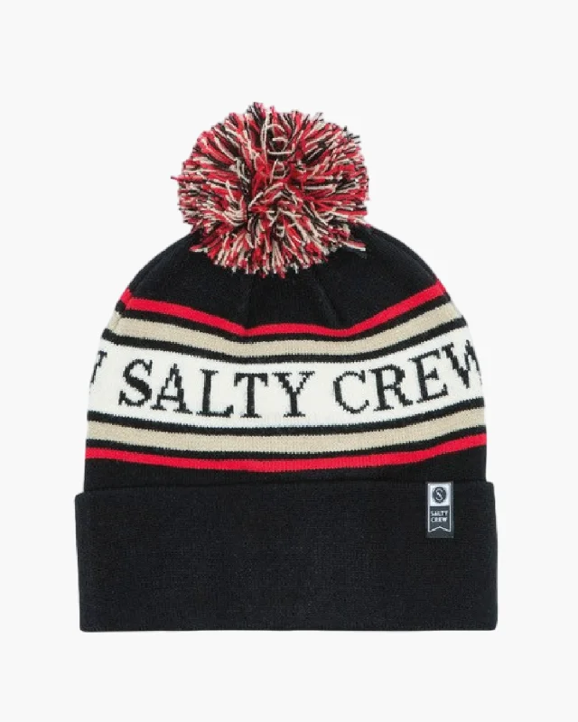 Bright red cap for standout team spirit -First Light Beanie - Black