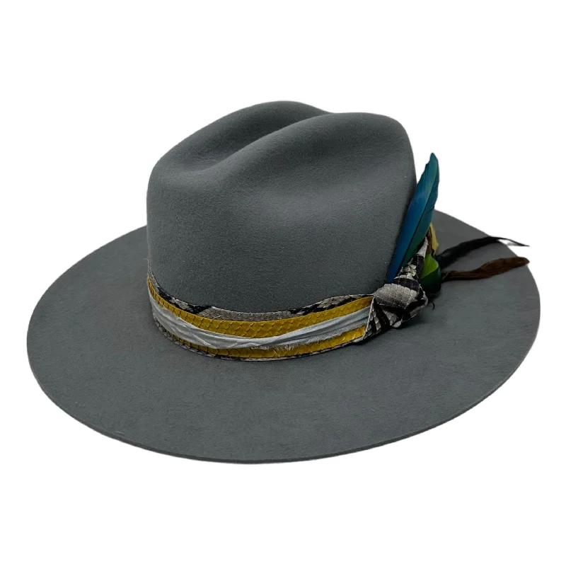 Vintage felt hat with timeless retro appeal -Starr - Grey