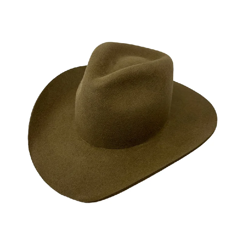 Breathable felt hat with airy wool weave -Maverick Teardrop Nude