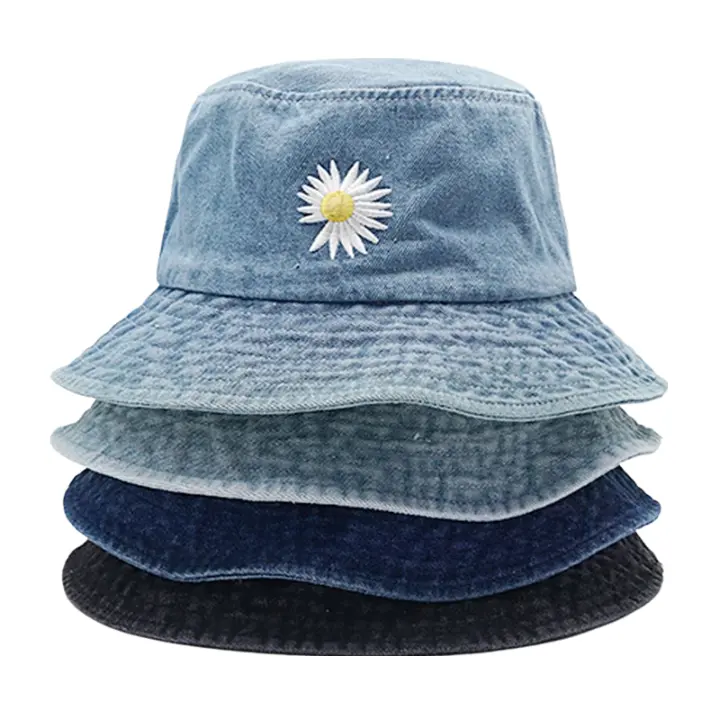 Running Bucket Hat for Exercise -INS Daisy Denim Bucket Hat